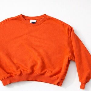 Women’s French Terry Soft Crewneck - Bright Coral